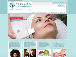 Cary Med Spa website